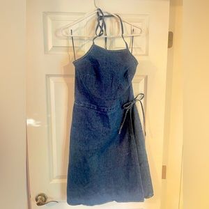 American Eagle Denim wrap dress